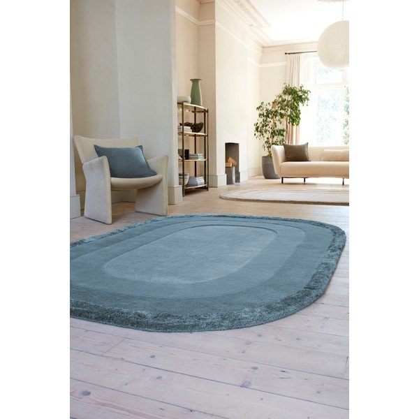 Covor albastru handmade din amestesc de lână 200x290 cm Halo – Asiatic Carpets-image-2