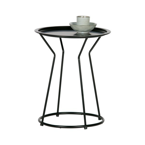 Masă de cafea metalică WOOOD Yana, ⌀ 41 cm, negru-image-2