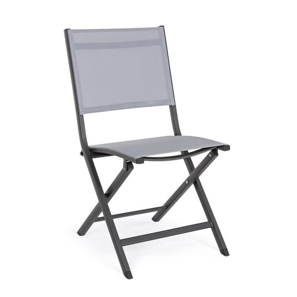 Scaun de grădină gri din metal Elin   – Bizzotto