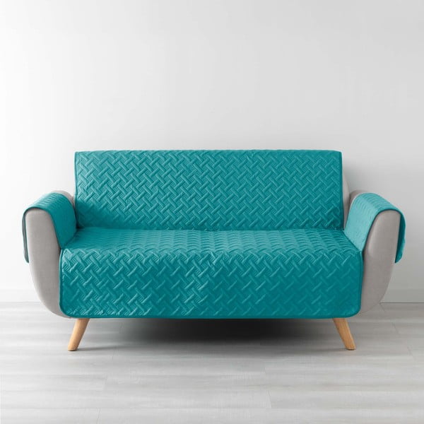 Husă turcoaz protectoare pentru canapea cu 4 locuri Lounge – douceur d'intérieur