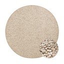 Covor maro deschis rotund ø 133 cm Wolly – BT Carpet
