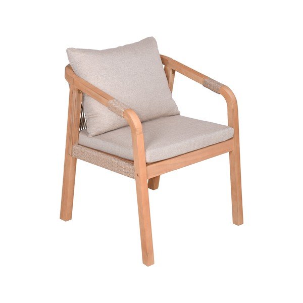 Scaune de grădină în culoare naturală 2 buc. din lemn masiv Bogota – Garden Pleasure