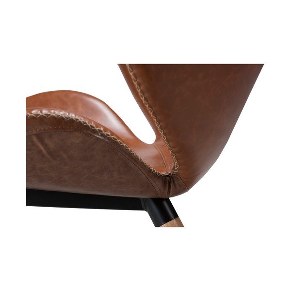 Fotoliu din piele DAN-FORM Denmark Butterfly, maro-image-1