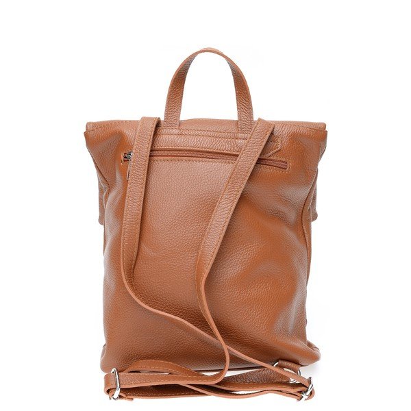 Rucsac din piele Isabella Rhea, maro-image-3