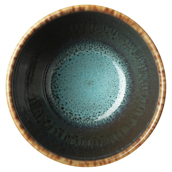 Cană din gresie ceramică Villeroy & Boch Like Lave, 400 ml, turcoaz - maro-image-2