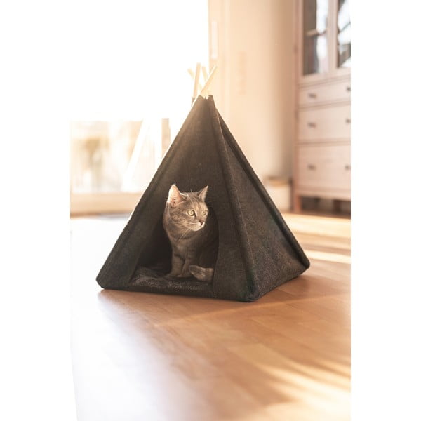 Cort tip teepee pentru animale de companie Wenko, gri închis-image-1