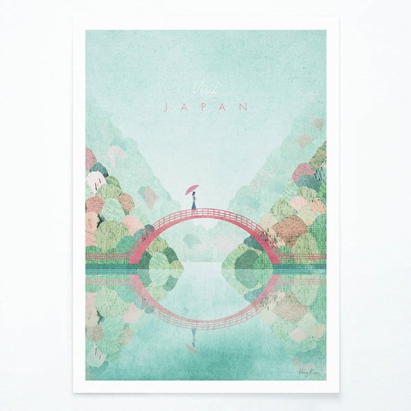 Poster Travelposter Japan II, 50 x 70 cm