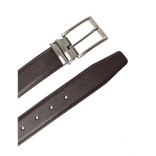 Curea din piele pentru bărbați Ferruccio Laconi Olaf, lungime 115 cm, maro închis-image-2