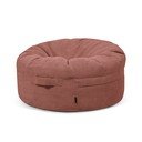 Fotoliu bean bag cărămiziu cu tapițerie din catifea reiată Roll 105 – SLOWDOWN