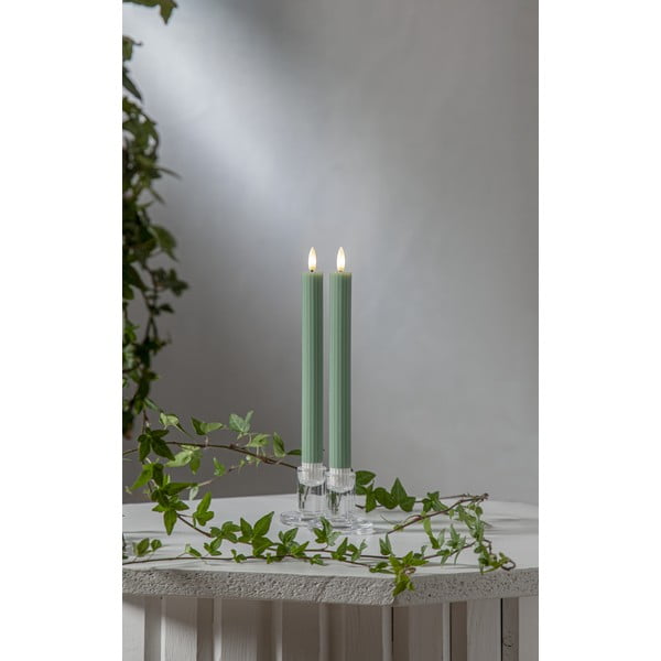 Lumânări LED 2 buc. (înălțime 25 cm) Flamme Stripe – Star Trading-image-3