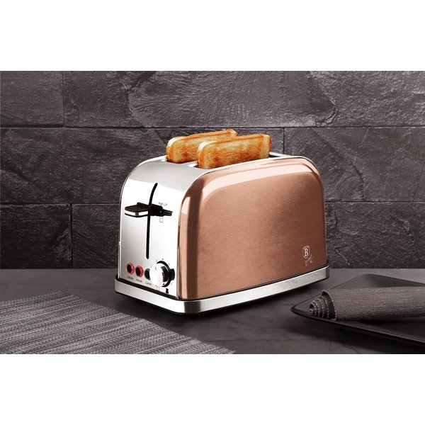 Prăjitor de pâine bej Rosegold Metallic Line - BerlingerHaus-image-2
