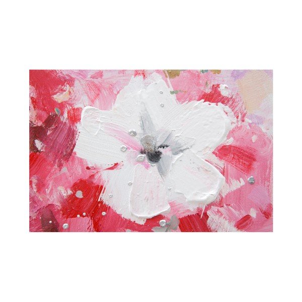 Tablou pictat manual din 3 piese Mauro Ferretti Peach, 180 x 60 cm-image-4