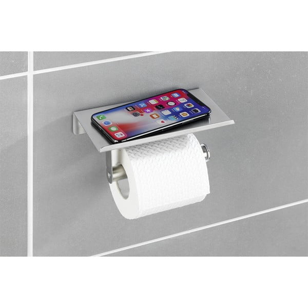 Suport pentru hârtie igienică autoadeziv din oțel inoxidabil - Maximex-image-3