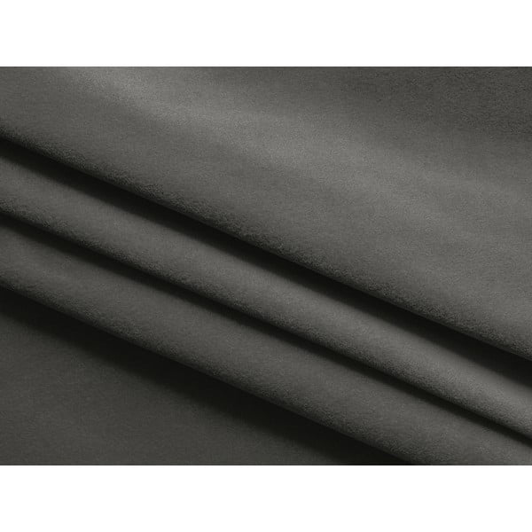 Taburet gri cu tapițerie din catifea Ekahi – Makamii-image-4