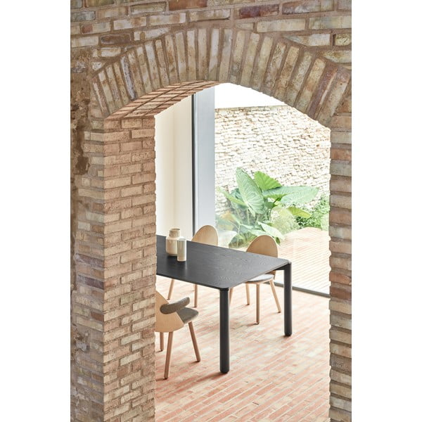 Masă dining Teulat Atlas, 180 x 100 cm, negru-image-3