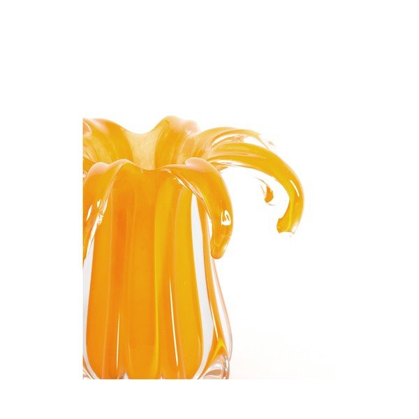 Vază portocalie din sticlă (înălțime 17 cm) Avenia – Light & Living-image-1