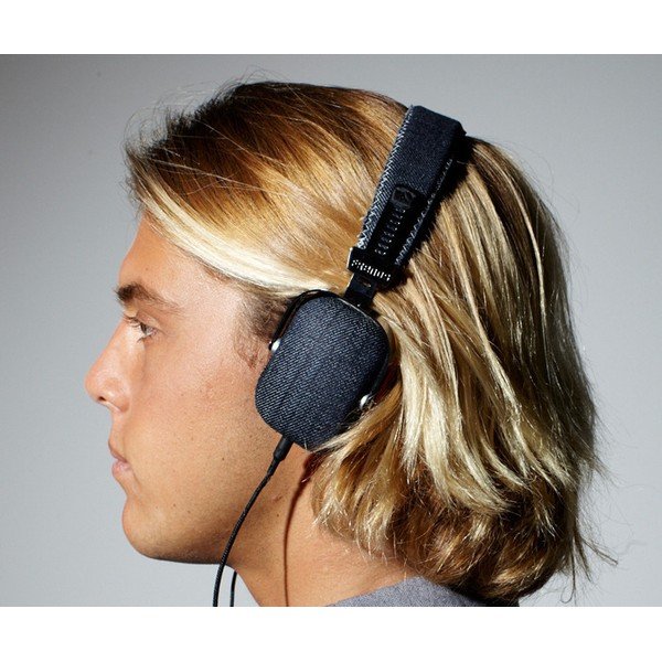 Căști pentru bărbați cu detalii denim Frends Denim-image-1