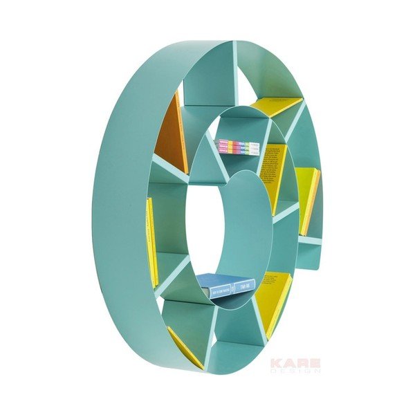Bibliotecă perete Kare Design Snail, turcoaz -image-3