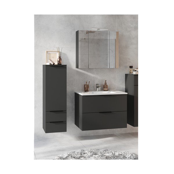 Set mobilă de baie gri antracit Crandon – Germania-image-1