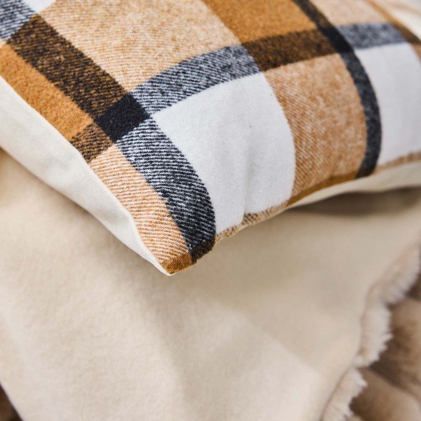 Pernă decorativă 45x45 cm Ecossais – douceur d'intérieur-image-2