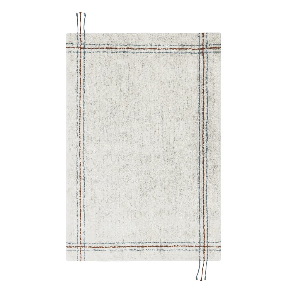 Covor crem lavabil/țesut manual din bumbac 90x130 cm Cuisine Natural – Lorena Canals