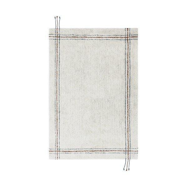 Covor crem lavabil/țesut manual din bumbac 90x130 cm Cuisine Natural – Lorena Canals