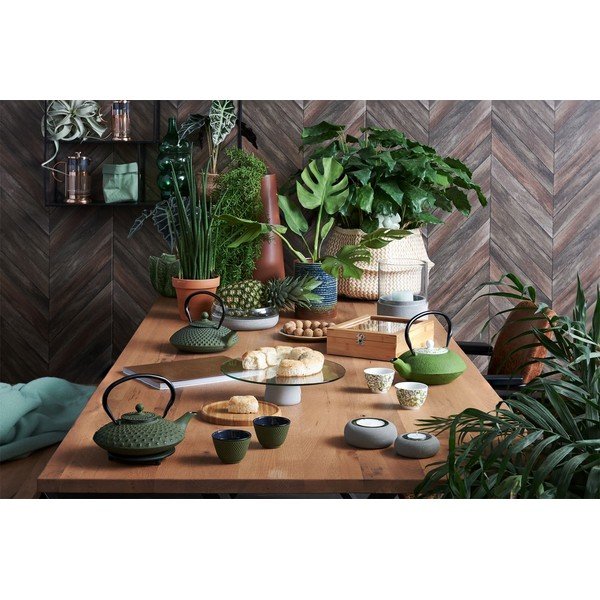 Set 2 cești din fontă Bredemeijer Xilin, ⌀ 7,8 cm, verde-image-1