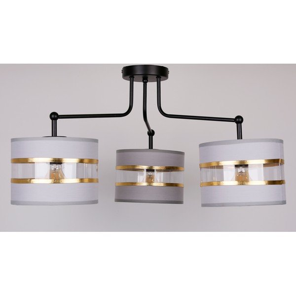 Plafonieră albă cu abajur textil ø 20 cm Andy – Candellux Lighting-image-1