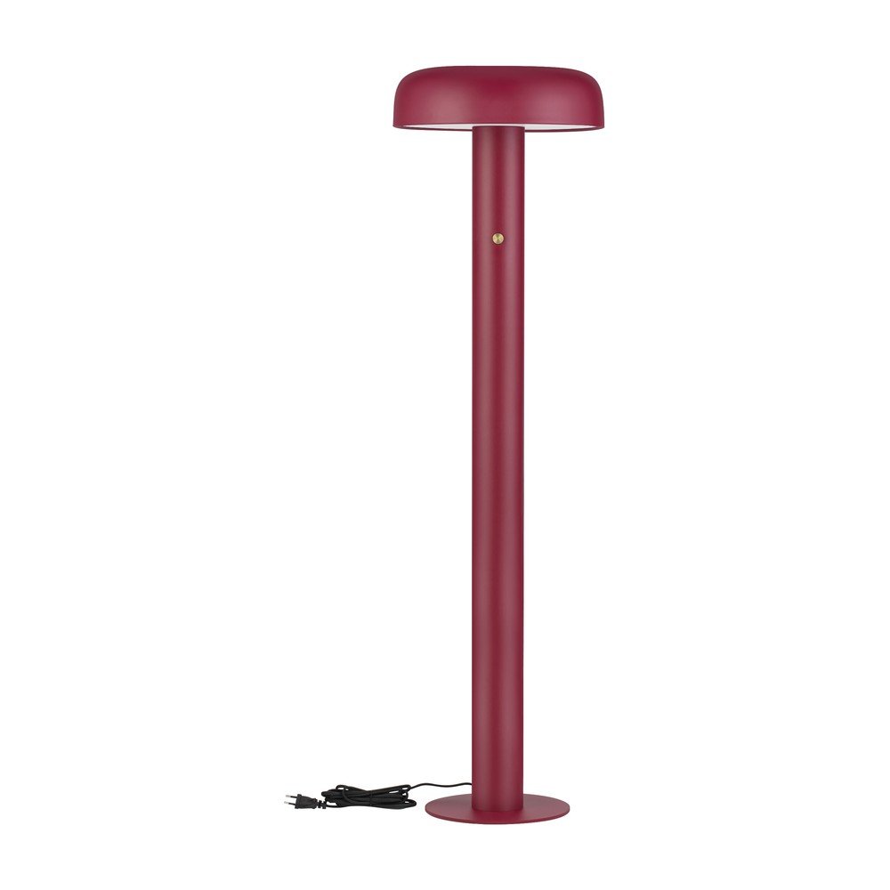 Lampadar burgundy LED cu intensitate reglabilă din metal (înălțime 142 cm) Noelia – Nova Luce