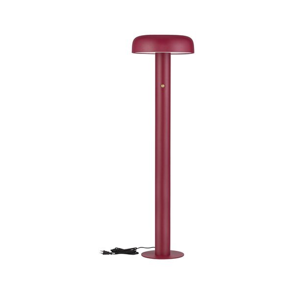 Lampadar burgundy LED cu intensitate reglabilă din metal (înălțime 142 cm) Noelia – Nova Luce