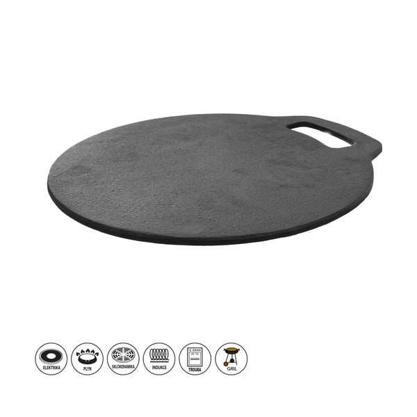 Placă de grătar rotundă ø 27,5 cm LITINA – Orion-image-3