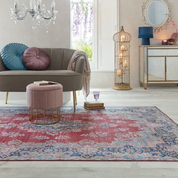Covor roșu lavabil 160x230 cm FOLD Colby – Flair Rugs-image-4