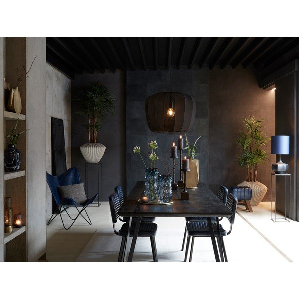 Scaune de dining negre 2 buc. din imitație de piele Masana – Light & Living-image-1