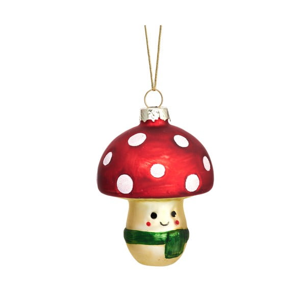 Ornament de Crăciun din sticlă Happy Mushroom – Sass & Belle