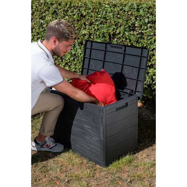 Cutie de depozitare pentru grădină gri antracit Woodys – Toomax-image-1