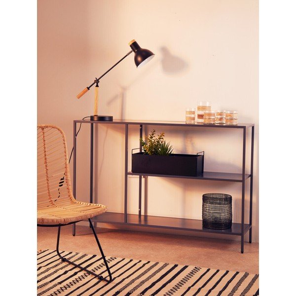 Masă consolă gri din oțel 30x120 cm Acero – Premier Housewares-image-1