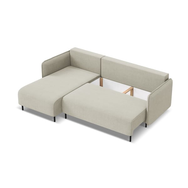 Colțar bej extensibil/cu spațiu de depozitare (cu colț pe partea stângă) Luana – Makamii-image-3