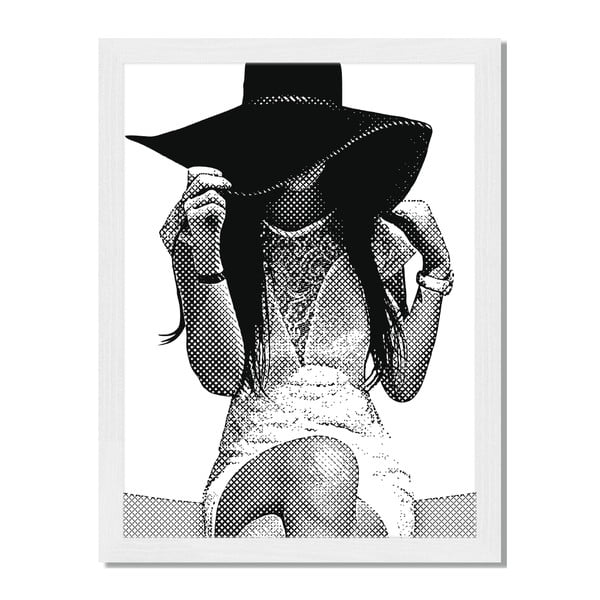 Tablou înrămat Liv Corday Scandi Black Hat, 30 x 40 cm