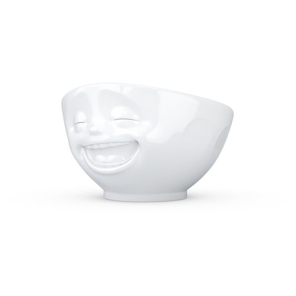 Bol porțelan zâmbet 58products, alb-image-1