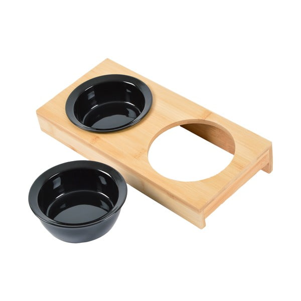 Set boluri cu suport pentru câini, din bambus ø 12 cm – Love Story-image-2