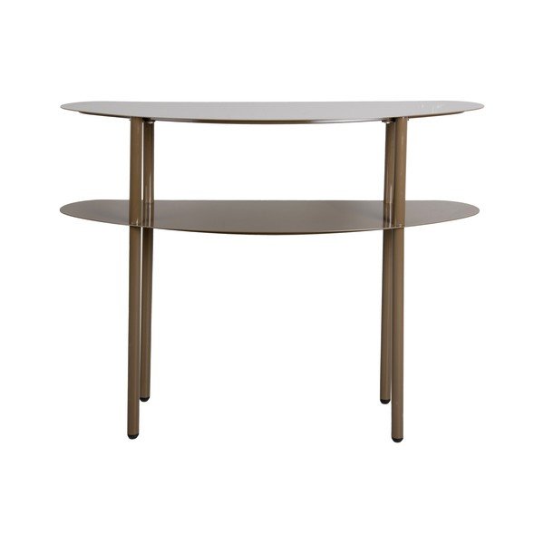 Masă consolă maro închis din metal 28x90 cm Paris – Leitmotiv