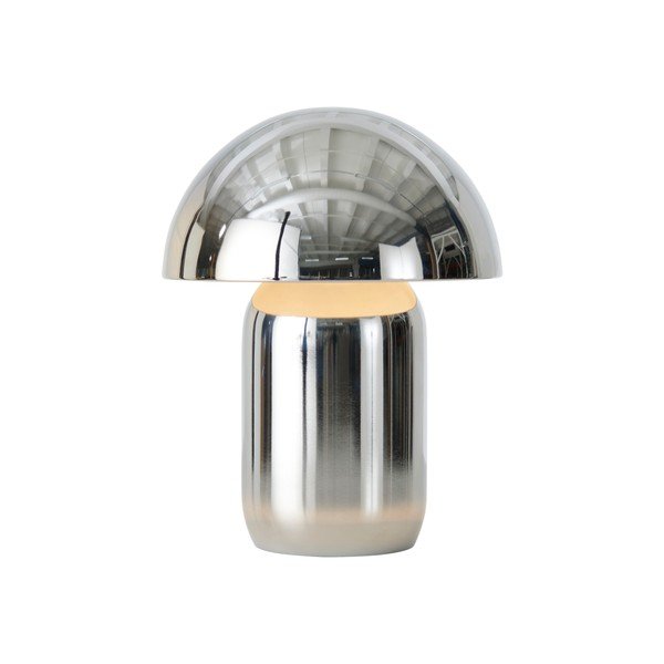 Veioză argintiu-lucios LED cu intensitate reglabilă din metal (înălțime 17 cm) Ted – Ellos Home-image-4