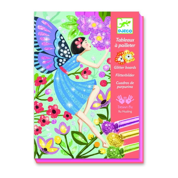 Set artistic pentru șablare Djeco Magical Fairies-image-2