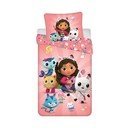Lenjerie de pat pentru copii din bumbac pentru pat de o persoană 140x200 cm Gabby's Dollhouse – Jerry Fabrics