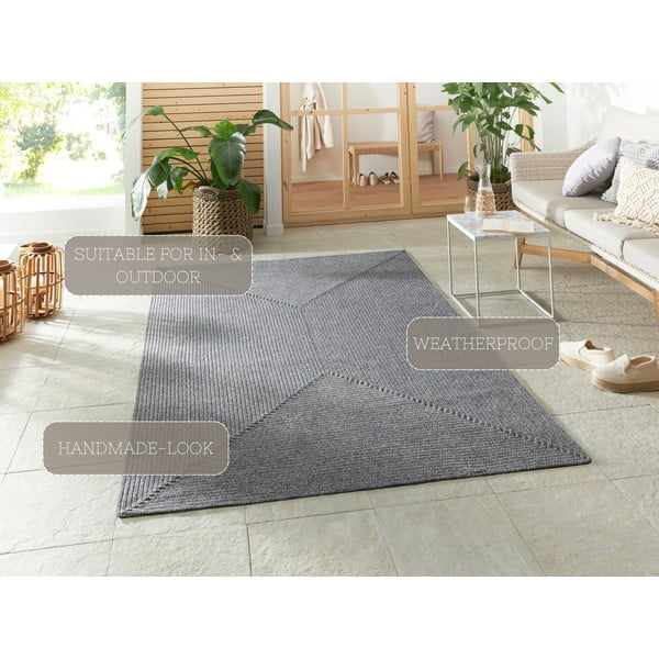 Covor gri de exterior  170x120 cm - NORTHRUGS-image-4
