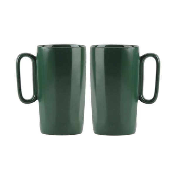 Căni verde-închis 2 buc. din gresie 330 ml Fuori – Vialli Design