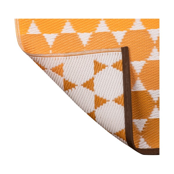 Covor pentru exterior Green Decore Hexagon, 90 x 150 cm, portocaliu-image-3