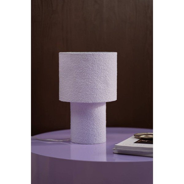 Veioză mov lavandă din material textil (înălțime 44 cm) Aubra – Jotex-image-2