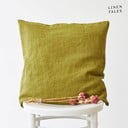 Față de pernă din in 45x45 cm Moss Green – Linen Tales