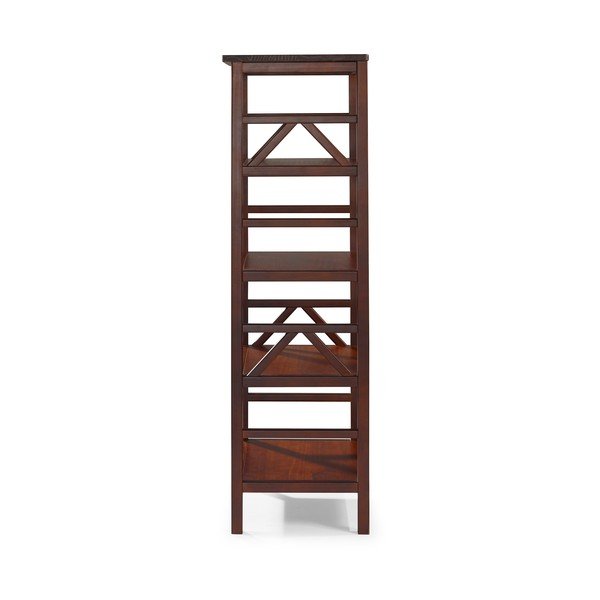 Bibliotecă maro din lemn de pin 62x138 cm Titian – Støraa-image-2